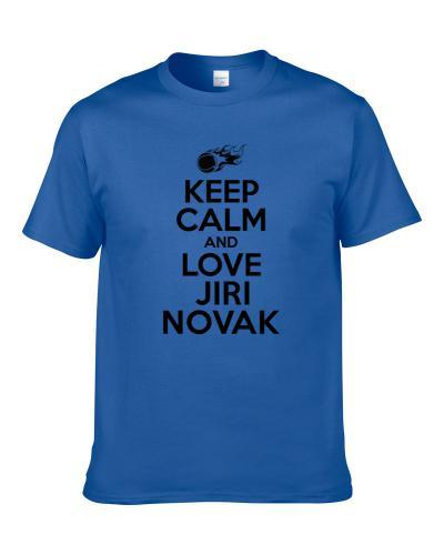 Jiri Novak Tennis Player Keep Calm Parody S-3XL Shirt