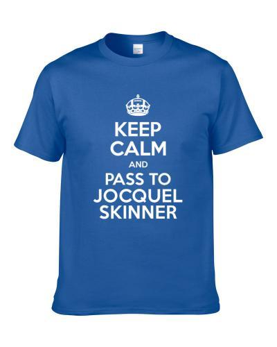 Keep Calm And Pass To Jocquel Skinner Detroit Football Player Sports Fan T Shirt