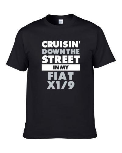 Cruisin Down The Street Fiat X1/9 Straight Outta Compton Car Hooded Pullover Shirt For Men
