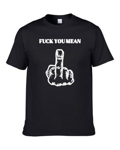 Fuck You Mean Album Cover Fan Underground Rapper Hip Hop Music Rap Fan S-3XL Shirt