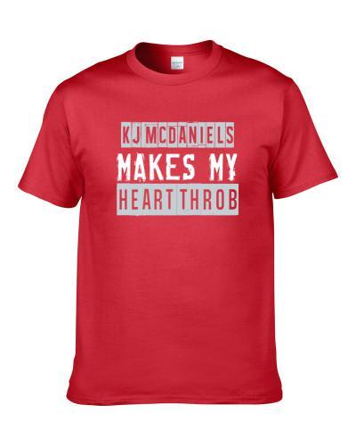 Kj Mcdaniels Makes My Heart Throb Houston Basketball Player Cool Fan Men T Shirt