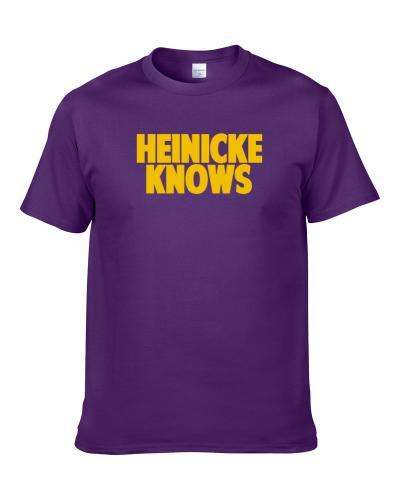 Taylor Heinicke Knows Minnesota Football Player Sports Fan T Shirt