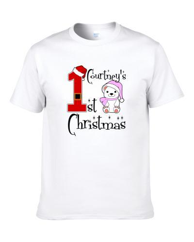 Courtney Baby Girl First Christmas Cute Christmas S-3XL Shirt
