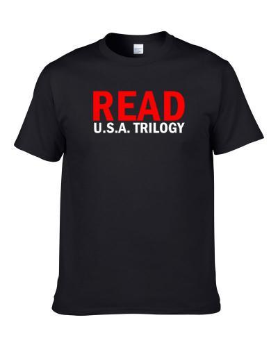 READ U.S.A. Trilogy Funny Bookworm Christmas Gift Men T Shirt