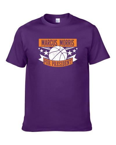 Marcus Morris For President Phoenix Basketball Player Funny Sports Fan tshirt