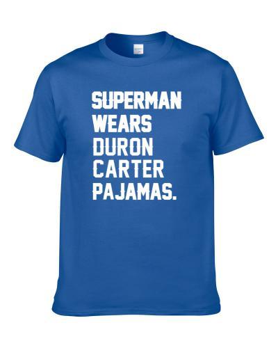 Superman Wears Duron Carter Pajamas Indianapolis Football Player S-3XL Shirt