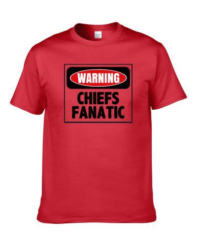 Warning Kansas City Football Team Fanatic Funny Sports Fan S-3XL Shirt