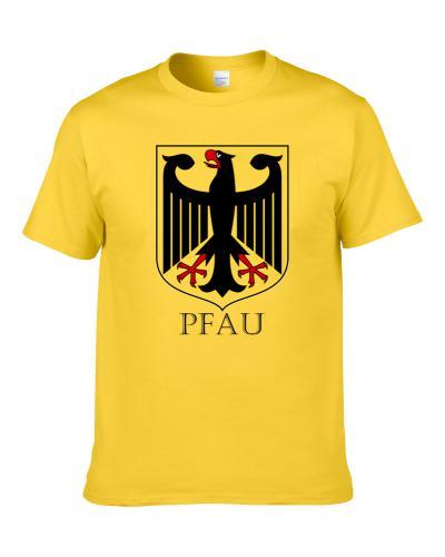 Pfau German Last Name Custom Surname Germany Coat Of Arms S-3XL Shirt