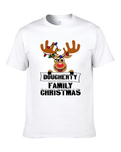 Dougherty Family Christmas Cute Reindeer Men T Shirt