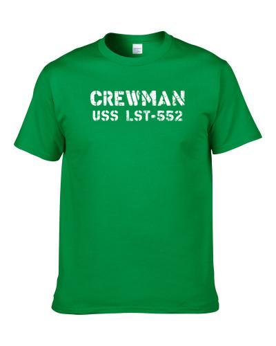 Crewman Uss Lst-552 Us Navy T-Shirt