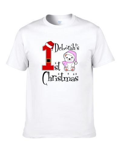 Deborah Baby Girl First Christmas Cute Christmas S-3XL Shirt