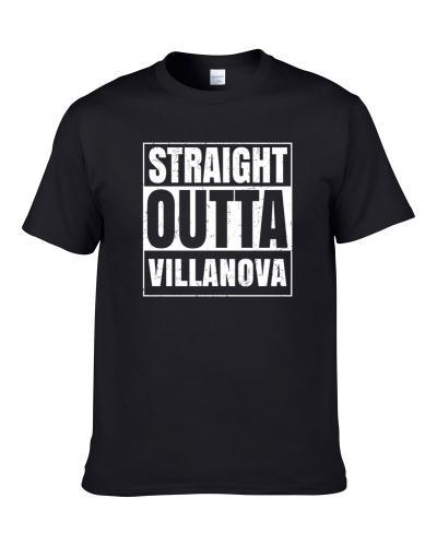 Villanova Pa University College Straight Outta Graduation Parody Fan tshirt for men