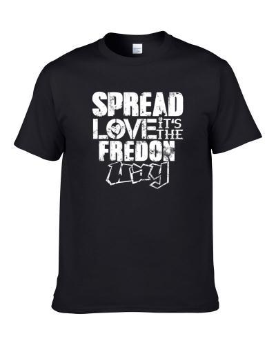 Spread Love It's The Fredon Way American City Patriotic Grunge Look Men T Shirt