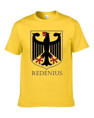 German Last Name Custom Redenius Germany Coat Of Arms T Shirt
