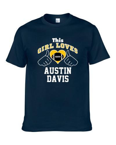 This Girl Loves Austin Davis St Louis Football Player Sports Fan Heart T Shirt