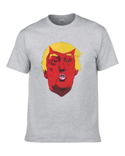 Donald Trump Devil Anti Trump American President Political Graphic Art Shirt For Men