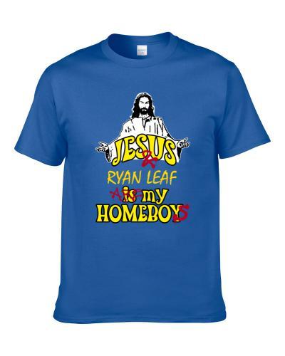 Ryan Leaf Jesus Homeboys Football San Diego Sports California Men T Shirt