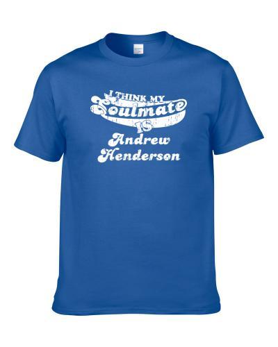 Soulmate Is Andrew Henderson Scotland Rugby Player Worn Look Shirt For Men