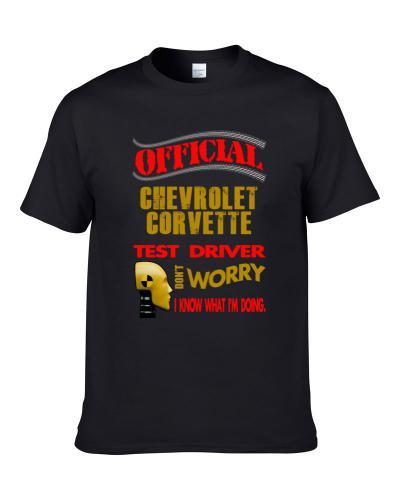 Chevrolet Corvette Official Test Driver Funny Men T Shirt