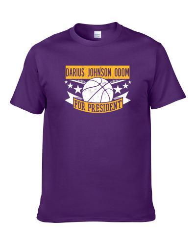 Darius Johnson Odom For President Los Angeles LA Basketball Player Funny Sports Fan tshirt