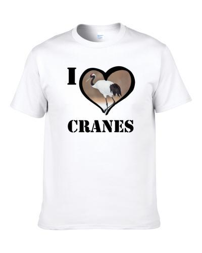 Red Crowned Crane Bird Lover Bird Watching Cool Funny Gift Men T Shirt