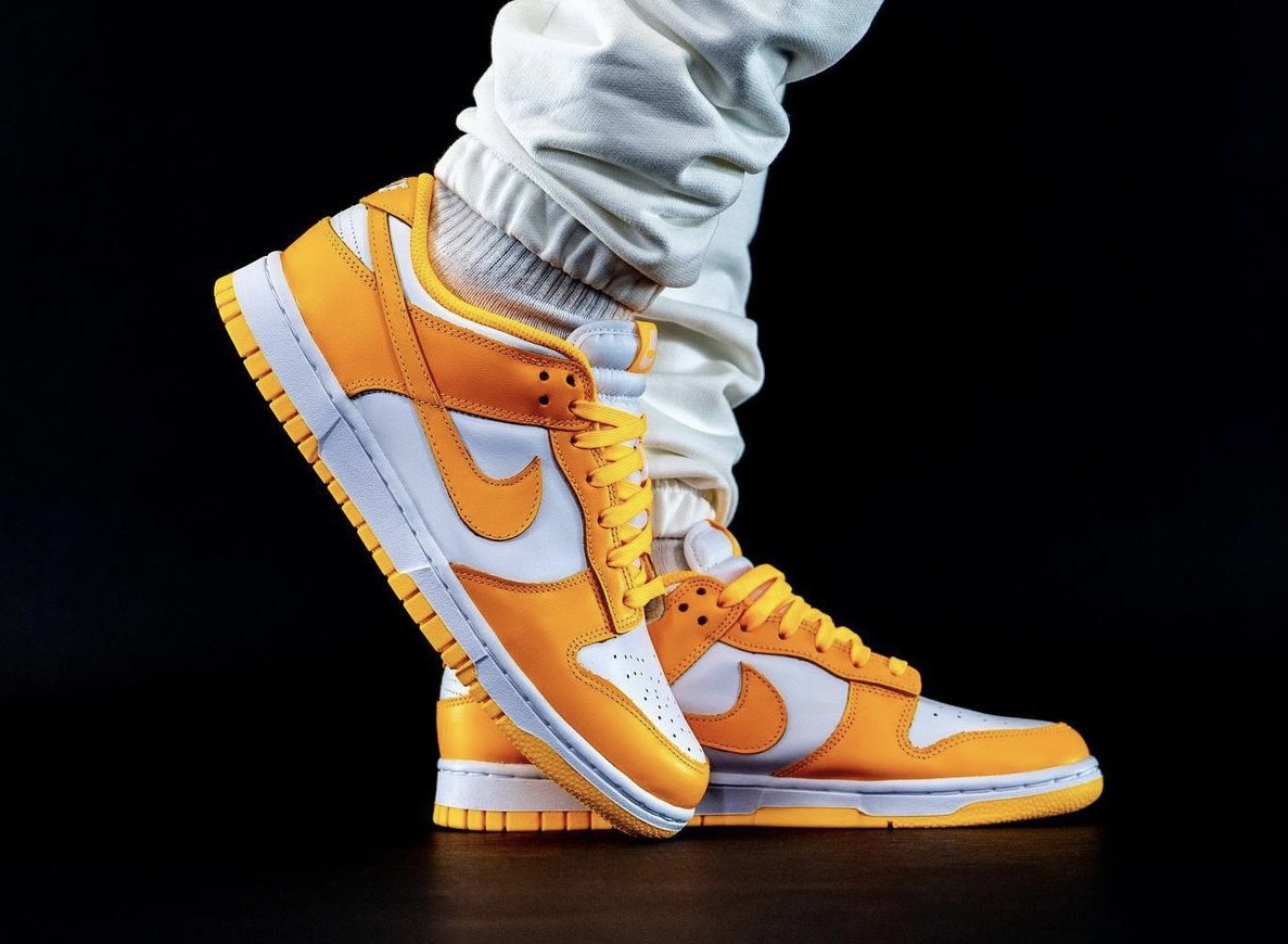 nike womens dunk low laser orange stores