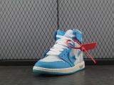 Jordan 1 Retro High Off-White University Blue