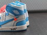 Jordan 1 Retro High Off-White University Blue