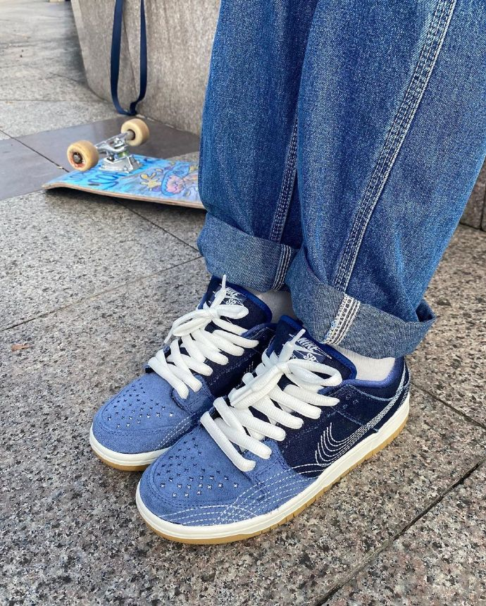 nike sb dunk sashiko denim