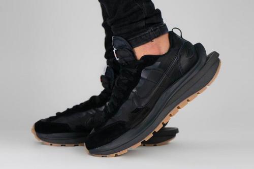 Sacai x VaporWaffle 'Black Gum'