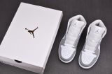 Jordan 1 Mid Wolf Grey Aluminum (Women Size!!)