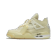 【Clearance】Jordan 4 Off-White Sail (WOMEN SIZE!!)（WMNS10）
