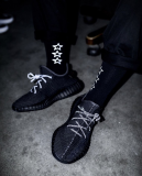 【Clearance】adidas Yeezy Boost 350 V2 Static Black Non-Reflective（US4）