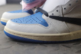 【Clearance】 Air Jordan 1 ” Military Blue x Travis Scott x Fragment（US13）