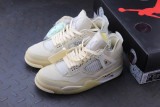 【Clearance】Jordan 4 Off-White Sail (WOMEN SIZE!!)（WMNS10）