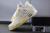 【Clearance】Jordan 4 Off-White Sail (WOMEN SIZE!!)（WMNS10）