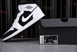 Jordan 1 Mid White Black
