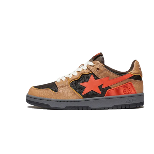 A BATHING APE BAPE SK8 STA Yellow Brown