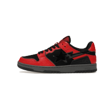A BATHING APE BAPE SK8 STA Black Red