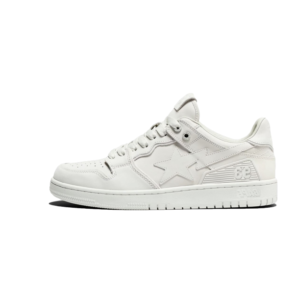 A Bathing Ape Bape SK8 Sta Triple White