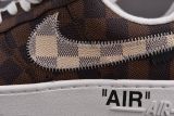 Nike Air Force 1 Low Louis Vuitton Monogram Brown Damier Azur (Early Bird Version)