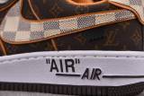 Nike Air Force 1 Low Louis Vuitton Monogram Brown Damier Azur 2  (Be careful about the size!!)