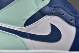 Jordan 1 Mid Mystic Navy Mint Foam / Blue Mint