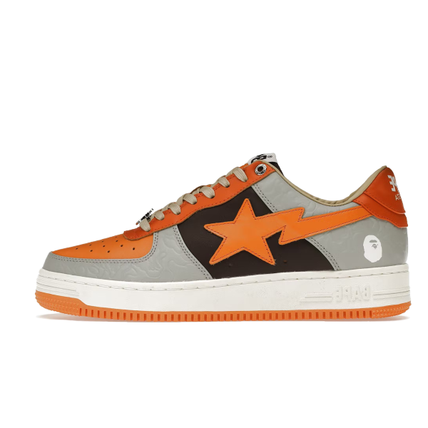 A Bathing Ape Bape Sta Low Grey Orange