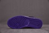 Jordan 1 Mid White Black Purple
