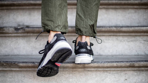 New Balance 992 Black Grey Suede
