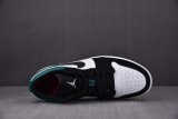 Jordan 1 Low White Black Mystic Green