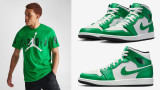 Jordan 1 Mid Lucky Green