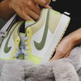 Jordan 1 Low Sail White Oil Green