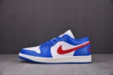 Jordan 1 Low Sport Blue Gym Red